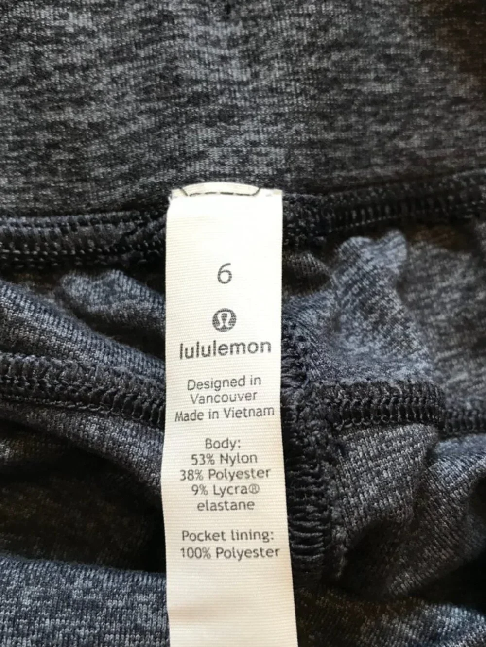 Lululemon Ready to Rulu Joggers Sweatpants Pants Womens 6 Black Gray Cuffed